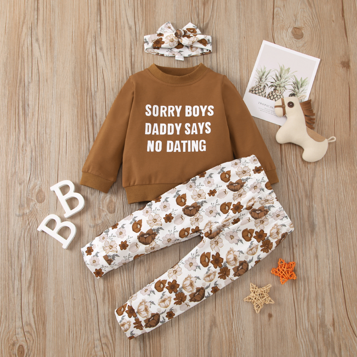 3pcs Baby Girl Sweet Letter Baby's Sets Cotton Fashion Long Sleeve Infant Clothing Outfits
3pcs Baby Girl Sweet Letter Baby's Sets Cotton Fashion Long Sleeve Infant Clothing Outfits