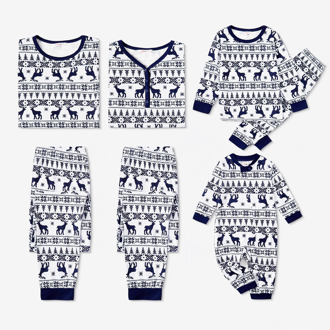 Family Matching Christmas Tree and Reindeer Print Pajamas Sets (Flame Resistant)
Family Matching Christmas Tree and Reindeer Print Pajamas Sets (Flame Resistant)