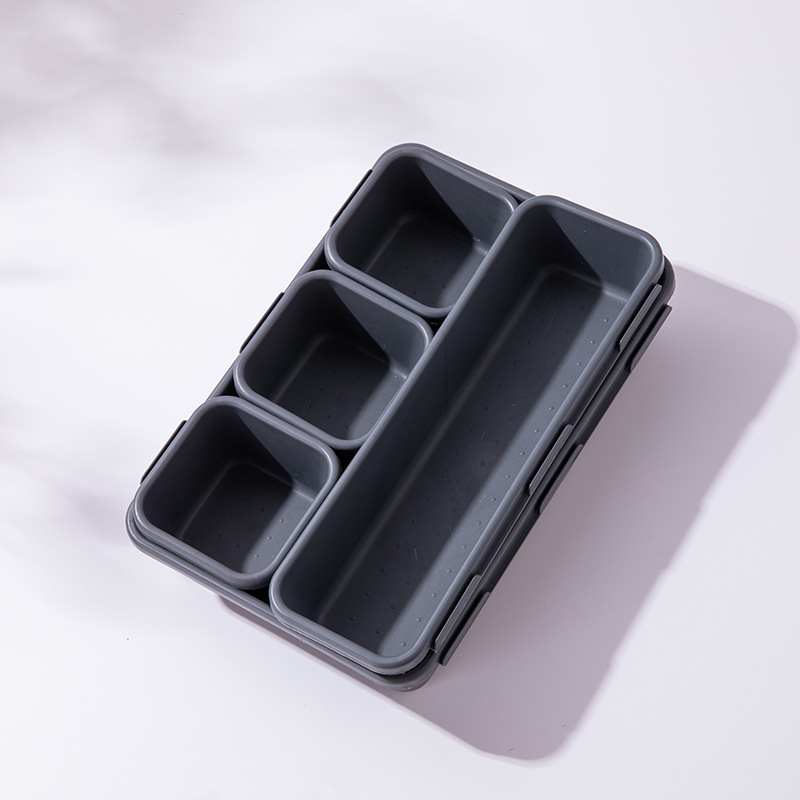 8pcs Set Drawer Storage Box Cosmetic Organizer Kitchen Table