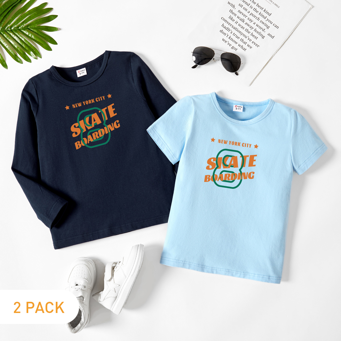 2-Pack Kids Graphic Tee Set