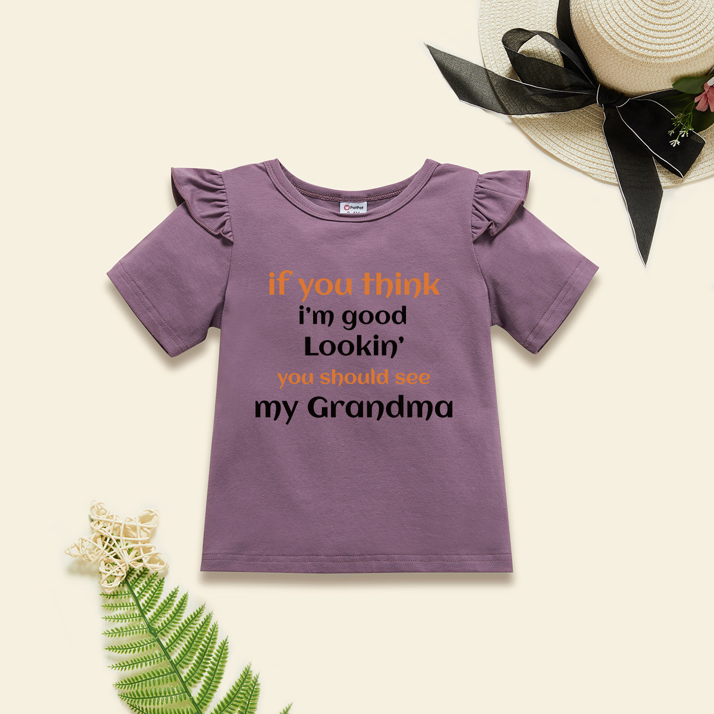 Toddler Graphic Flutter-sleeve Lavender Purple Short-sleeve Tee
Toddler Graphic Flutter-sleeve Lavender Purple Short-sleeve Tee