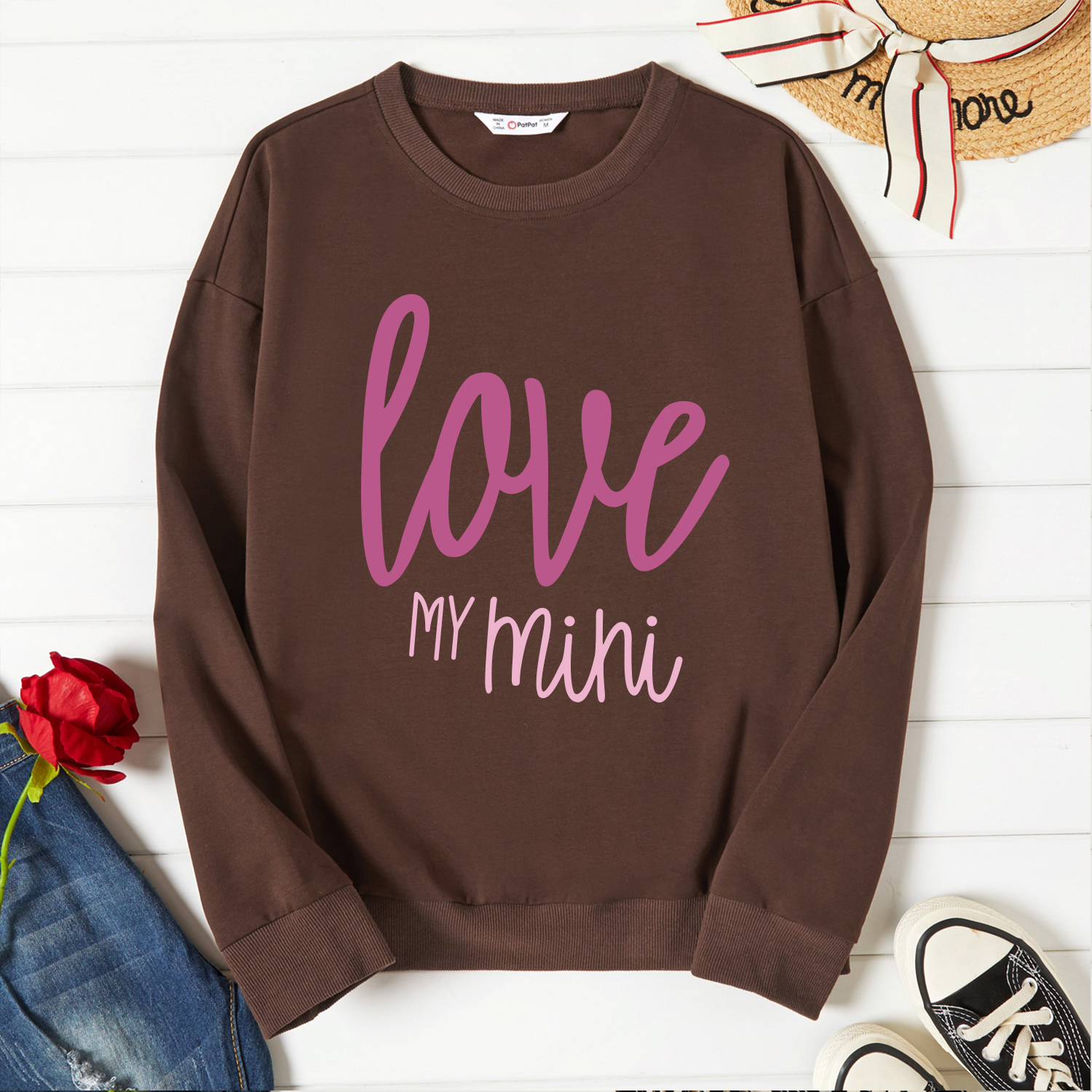 Graphic Brown Long-sleeve Pullover For Women
Graphic Brown Long-sleeve Pullover For Women