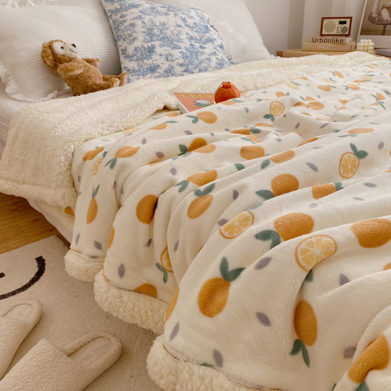 Cartoon Fruit Print Bear Print Fleece Blankets Home Bed Blanket Kids Bedding Baby Blanket
Cartoon Fruit Print Bear Print Fleece Blankets Home Bed Blanket Kids Bedding Baby Blanket