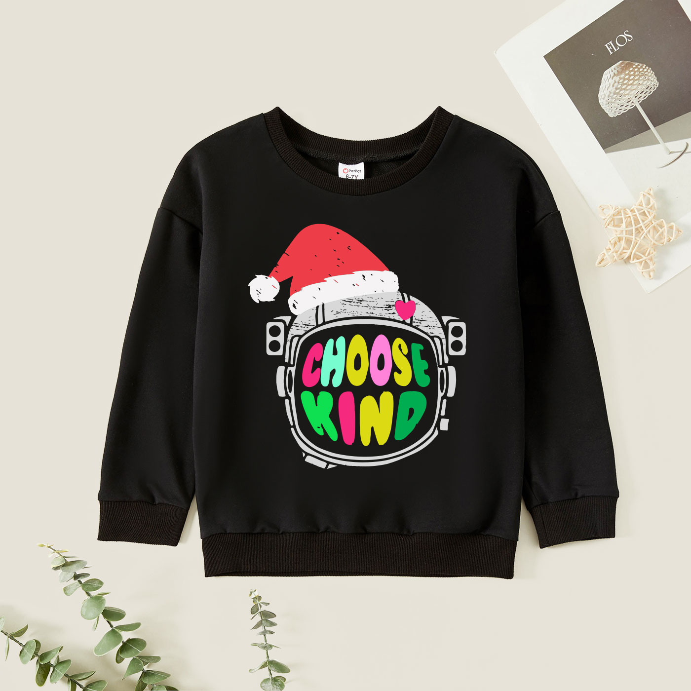 Christmas Kid Graphic Letter and Christmas Hat Print Long-sleeve Pullover
Christmas Kid Graphic Letter and Christmas Hat Print Long-sleeve Pullover