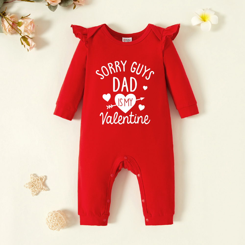Baby Girl Graphic Letter Print Long-sleeve Ruffled Jumpsuit
Baby Girl Graphic Letter Print Long-sleeve Ruffled Jumpsuit