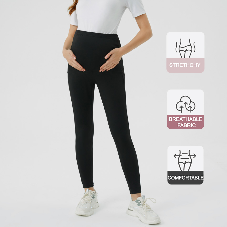 2021 New Maternity Black Leggings