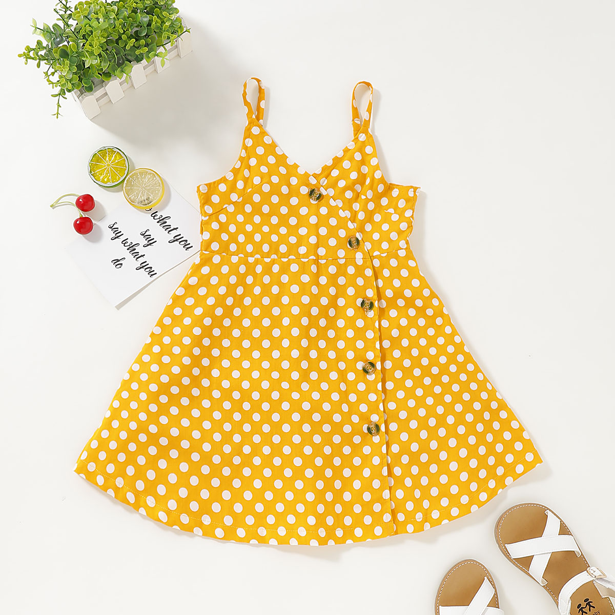 Baby / Toddler Polka dots Sleeveless Dress