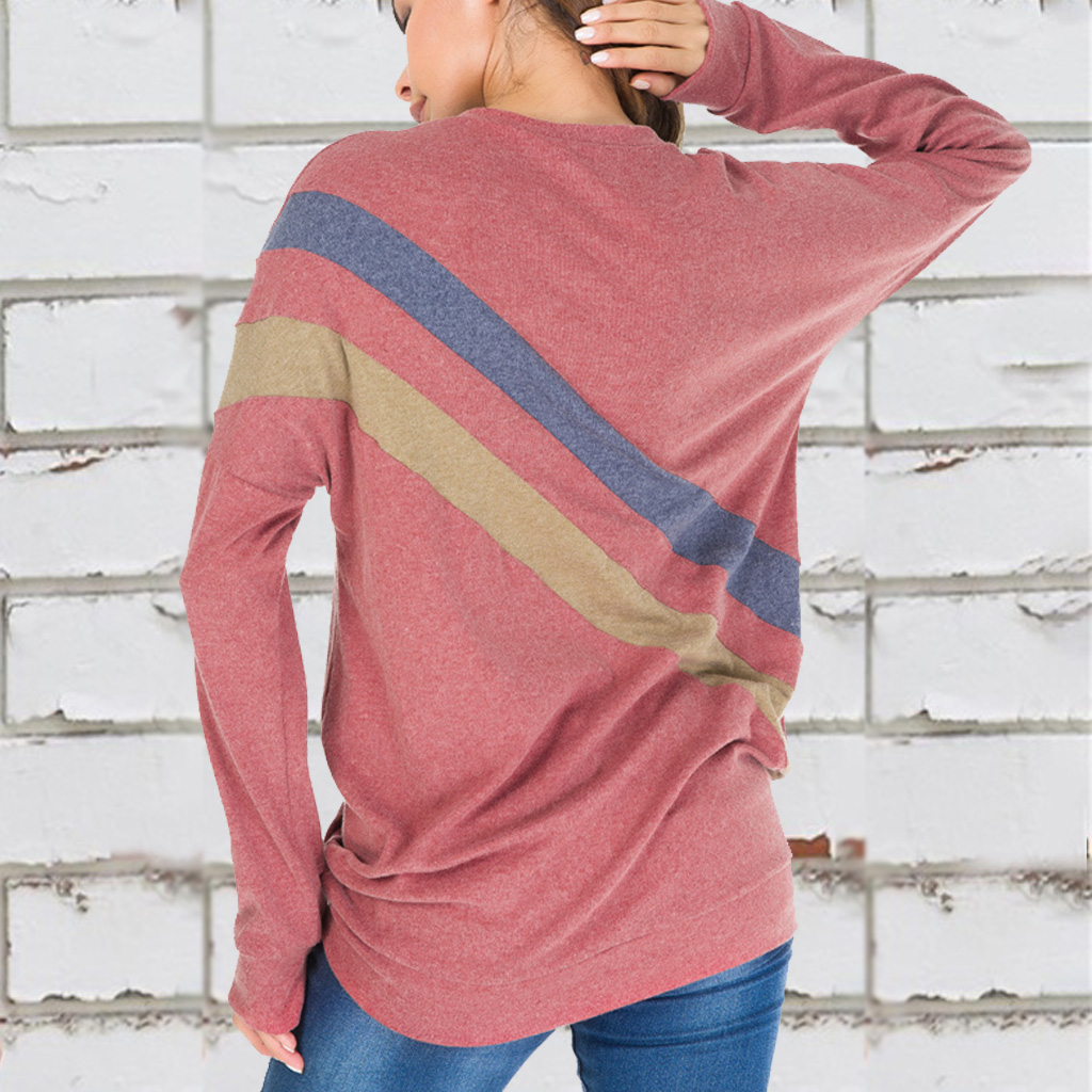 Casual Striped Contrast Tee
Casual Striped Contrast Tee