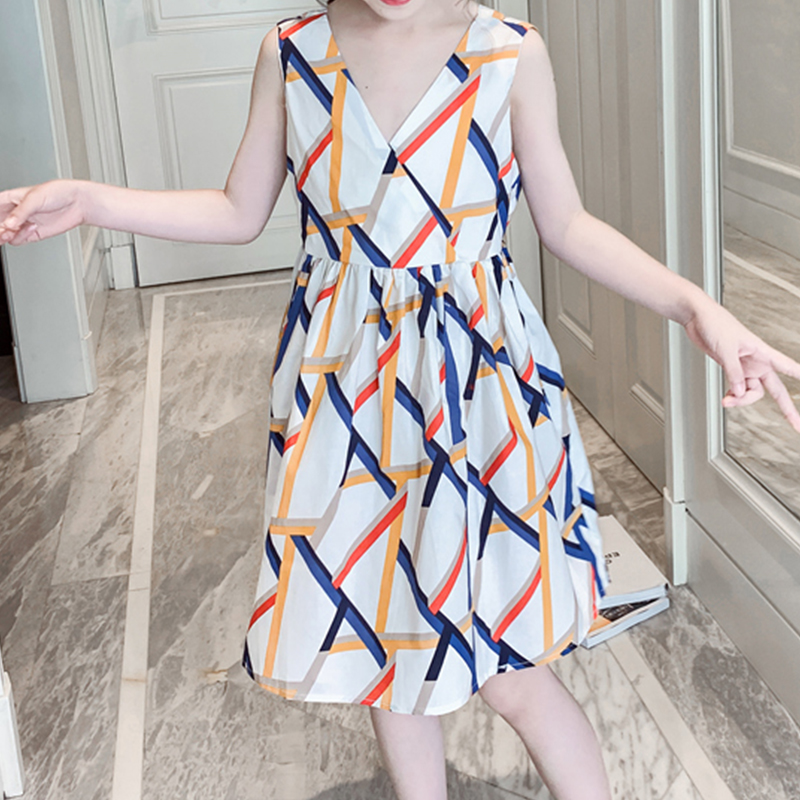 Summertime Yellow Blue Stripe Sleeveless Dress 
Summertime Yellow Blue Stripe Sleeveless Dress