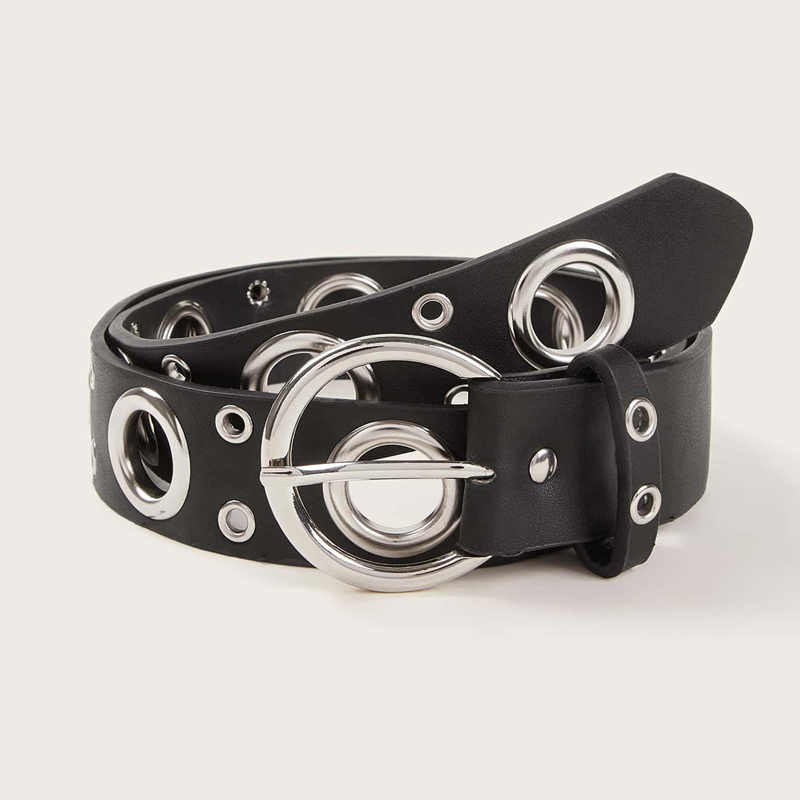 Genuine Leather Women Belt Hollow Rivet Punk Black Waist Belt Top Quality Straps All match Simple Belts
Genuine Leather Women Belt Hollow Rivet Punk Black Waist Belt Top Quality Straps All match Simple Belts