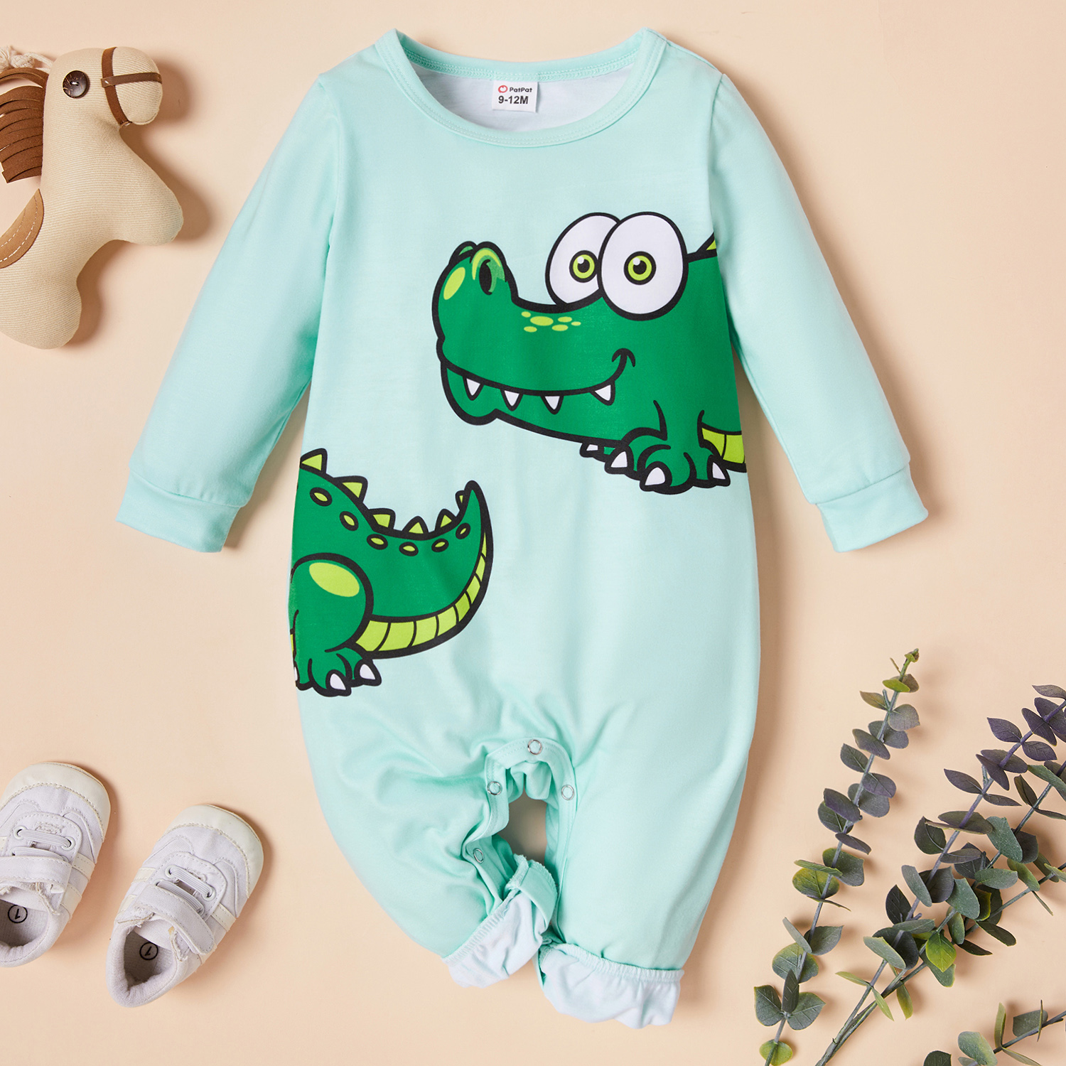 Baby Dinosaur Print Jumpsuit