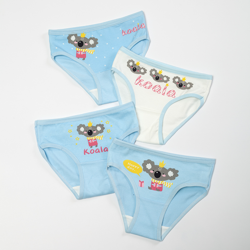 4pcs Baby / Toddler Koala Print Underwear