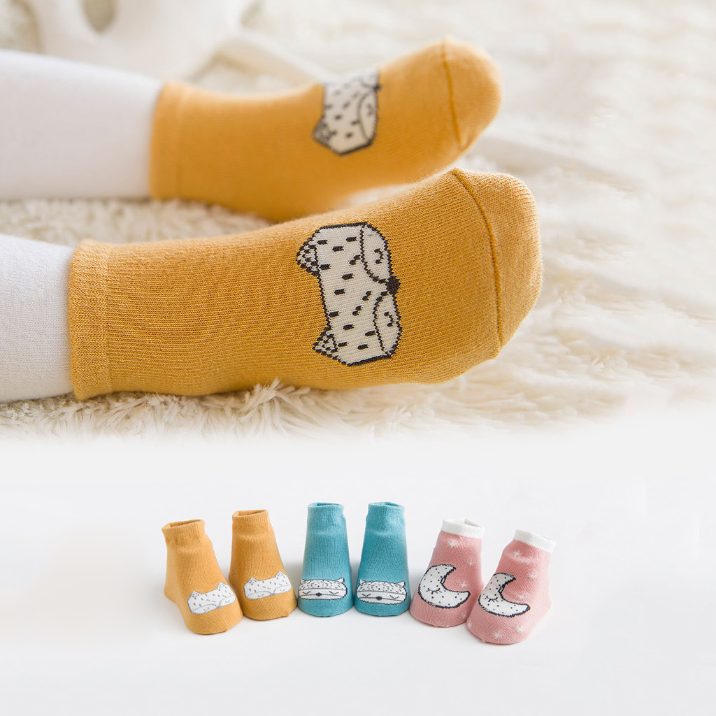 3-piece Baby / Toddler Solid Cartoon Print Socks Set
3-piece Baby / Toddler Solid Cartoon Print Socks Set