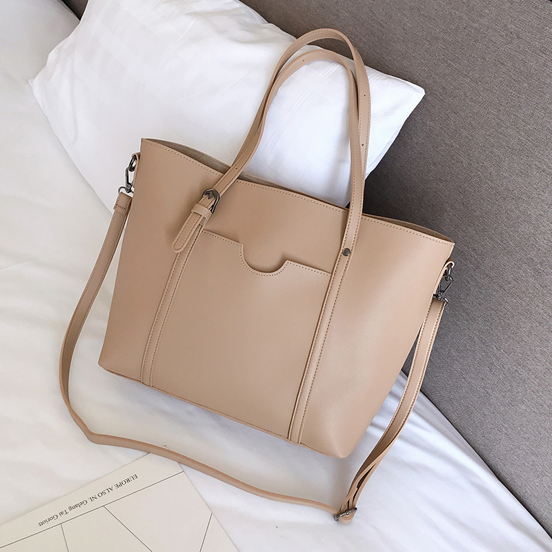 Women Simple Shoulder Bags Large Capacity Totes Female Solid Handbag Casual Ladies PU Shopping Bags
Women Simple Shoulder Bags Large Capacity Totes Female Solid Handbag Casual Ladies PU Shopping Bags