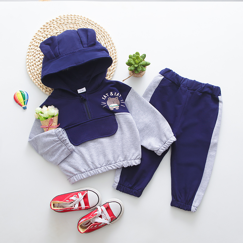 2pcs Baby Cartoon Animal and Letter Print Cotton Color Block Long-sleeve Hoodie and Trousers Set
2pcs Baby Cartoon Animal and Letter Print Cotton Color Block Long-sleeve Hoodie and Trousers Set