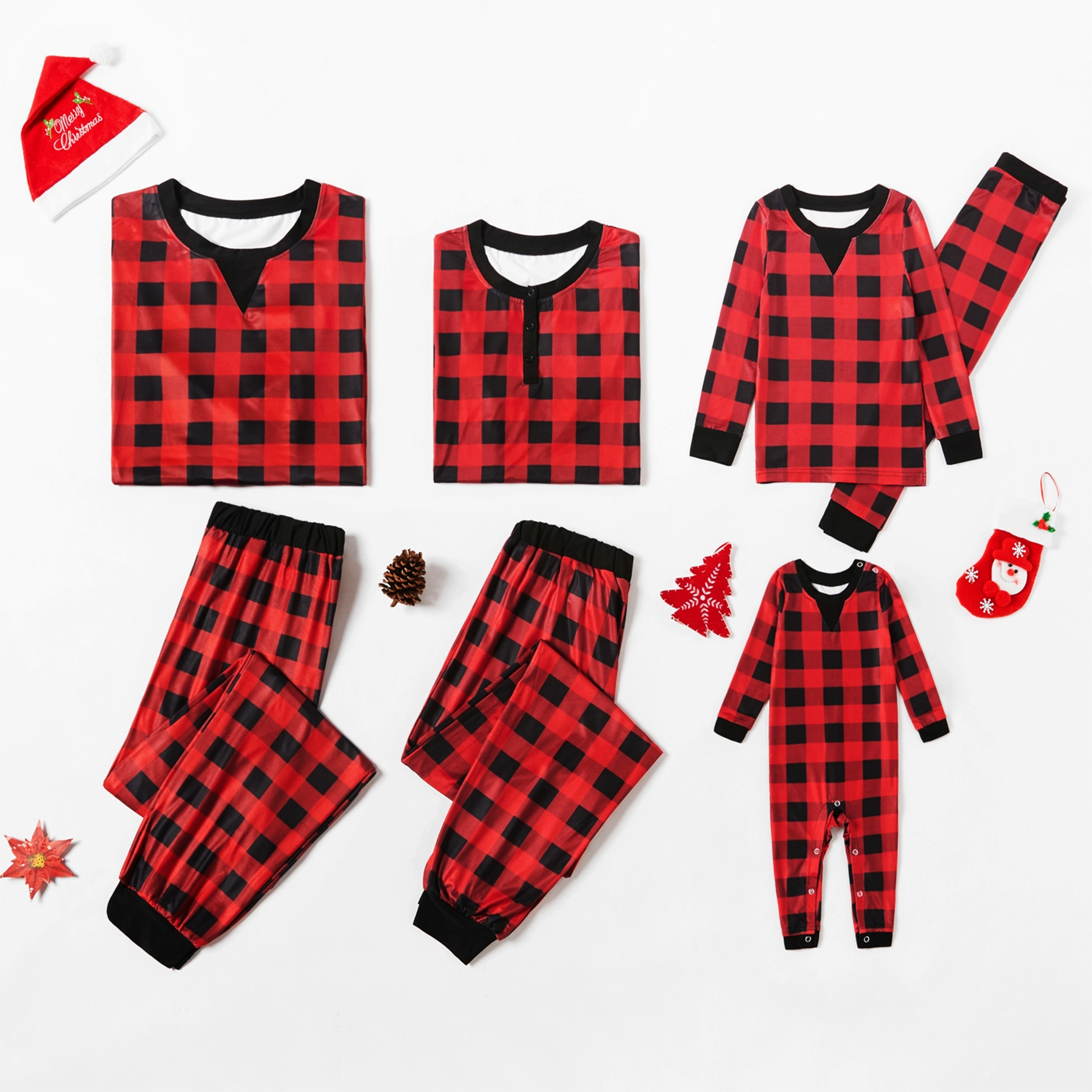 

Classic Christmas Plaid Family Matching Pajamas Sets
