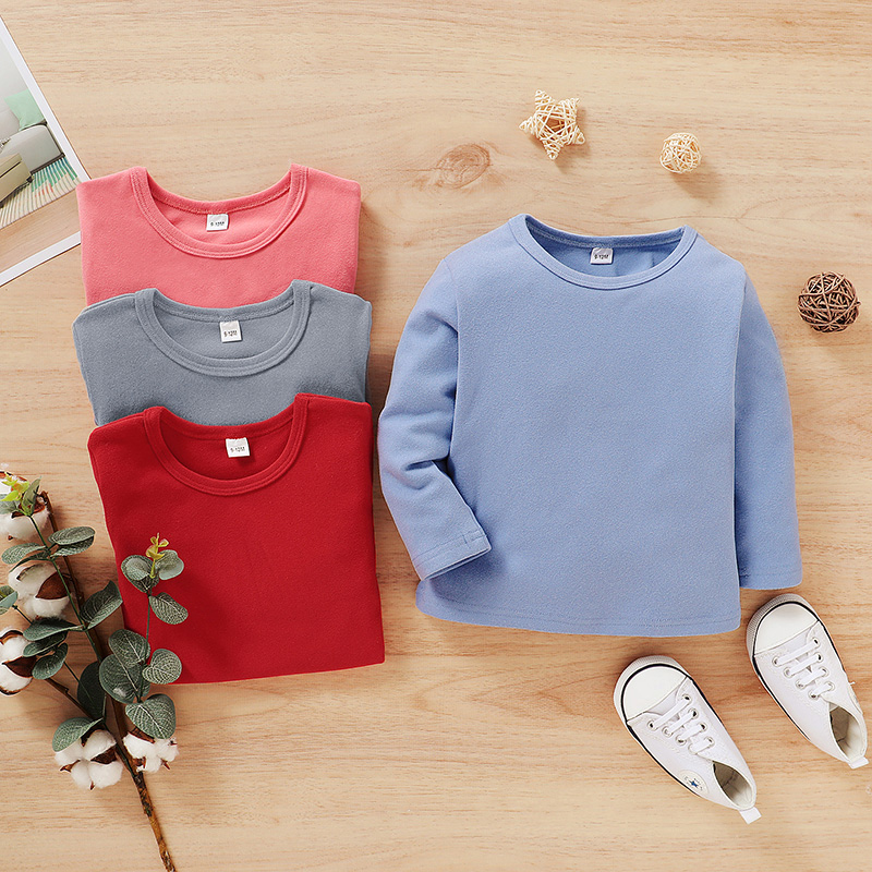 

Toddler Unisex Solid Long-sleeve Tee