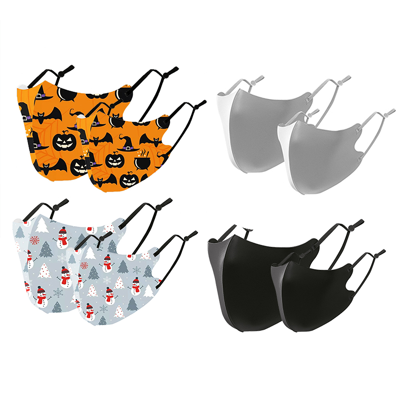 

Halloween Pattern Protective Anti Dust Breathable Family Mask Set (Washable and Reusable)