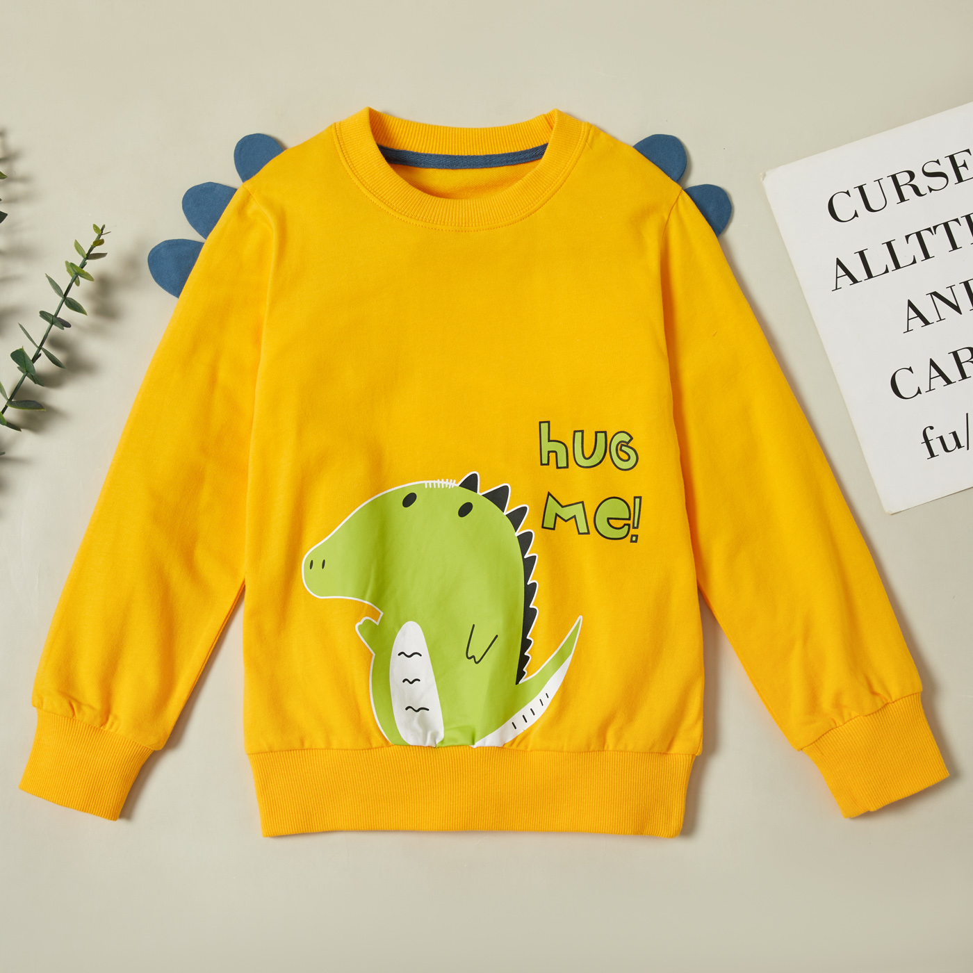 

Trendy Dinosaur Print Sweatshirt