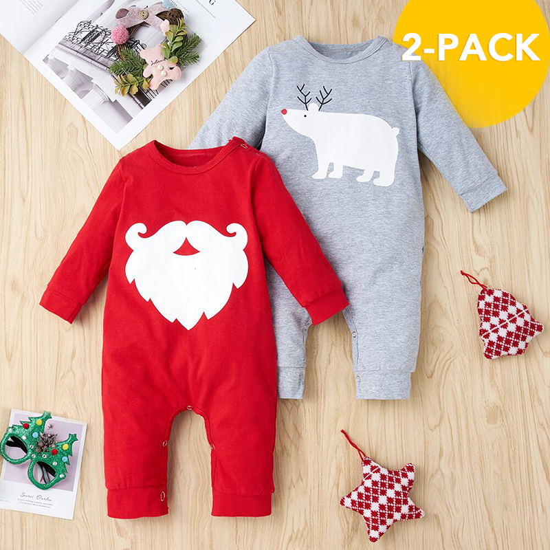 

2-piece Baby Christmas Jumpsuits Set