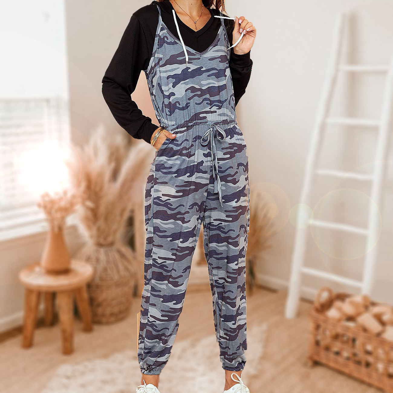 

Camouflage casual jumpsuit