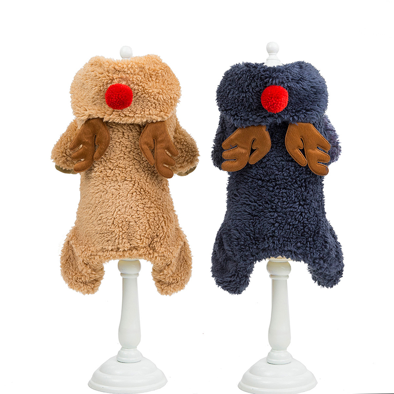 

Pet clothing thickened Christmas costume