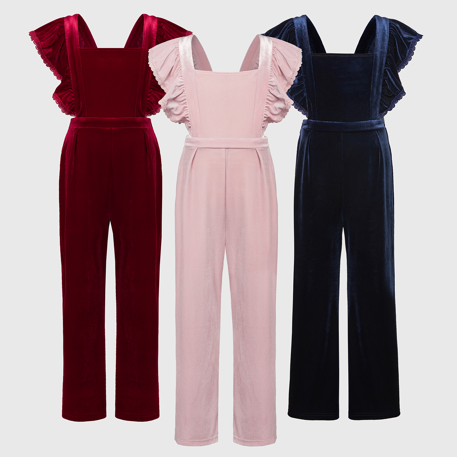 

Kid Girl Solid Romper