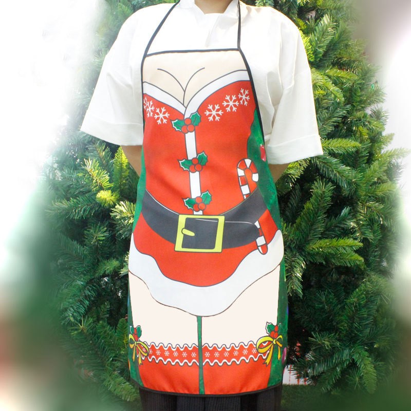 

Christmas Woman Cartoon Sexy Apron Decor