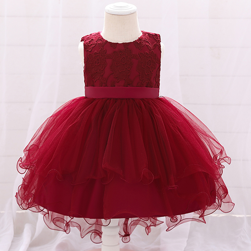 

Baby / Toddler Embroidered Mesh Sleeveless Party Dress