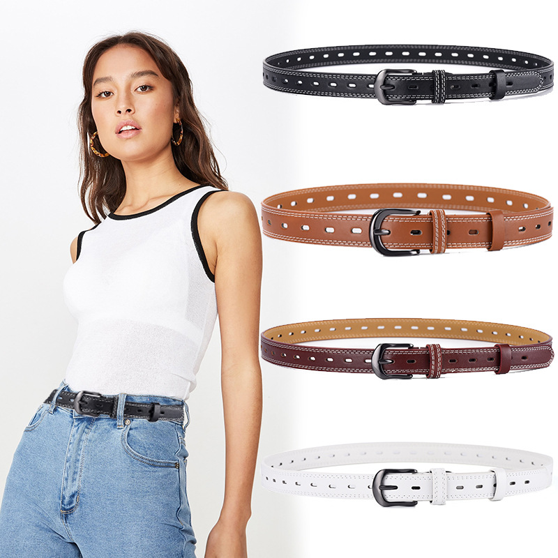 

Metal Belt for Women Lady Strap Female Pin Buckle Fashion Belts