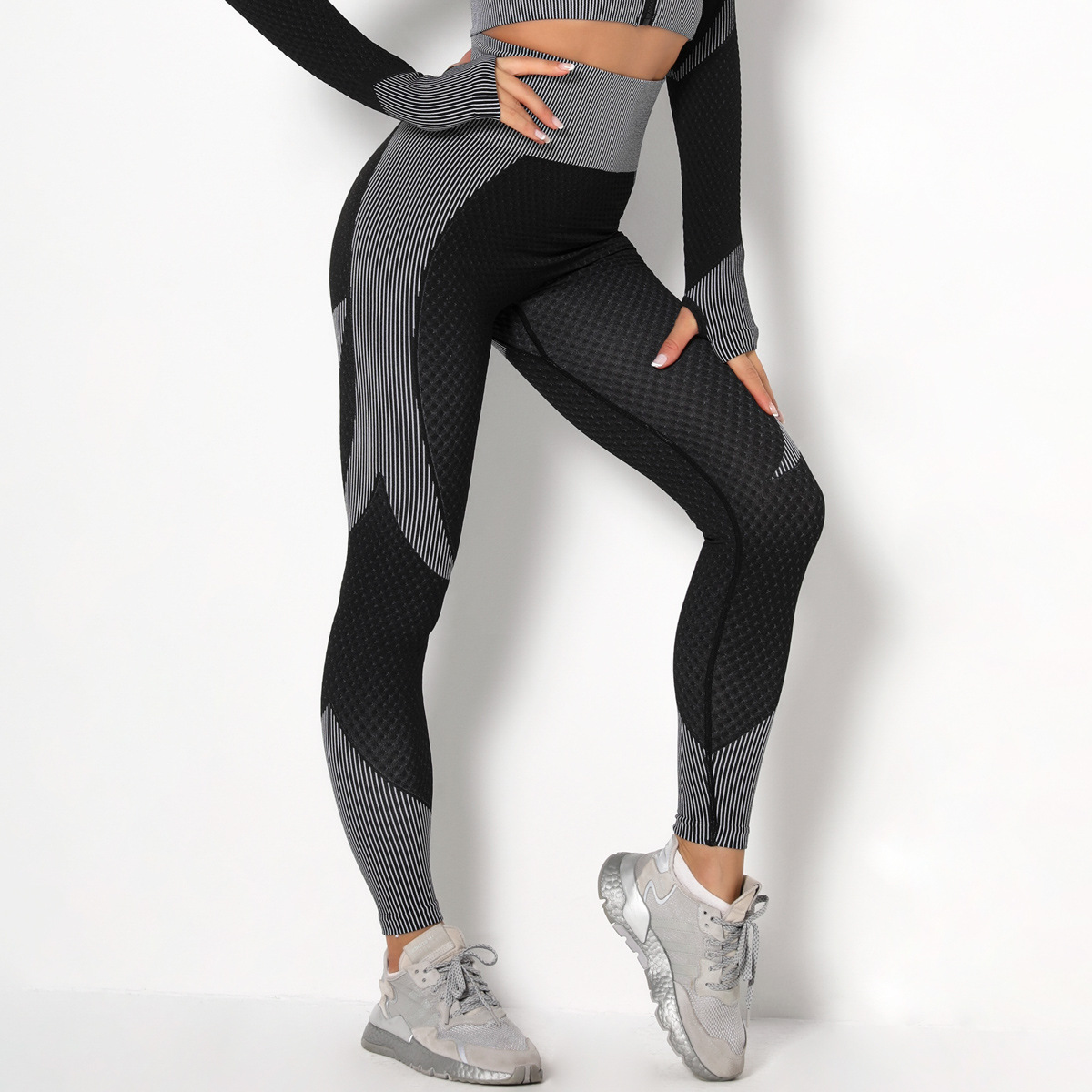

Color Block high-waist Normal leggings