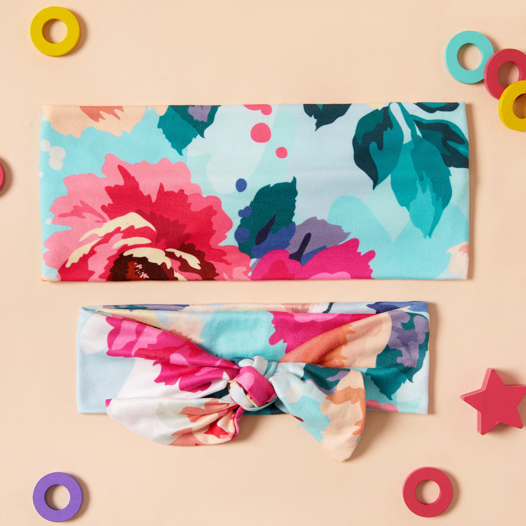 

Floral Print Headbands for Mommy and Me