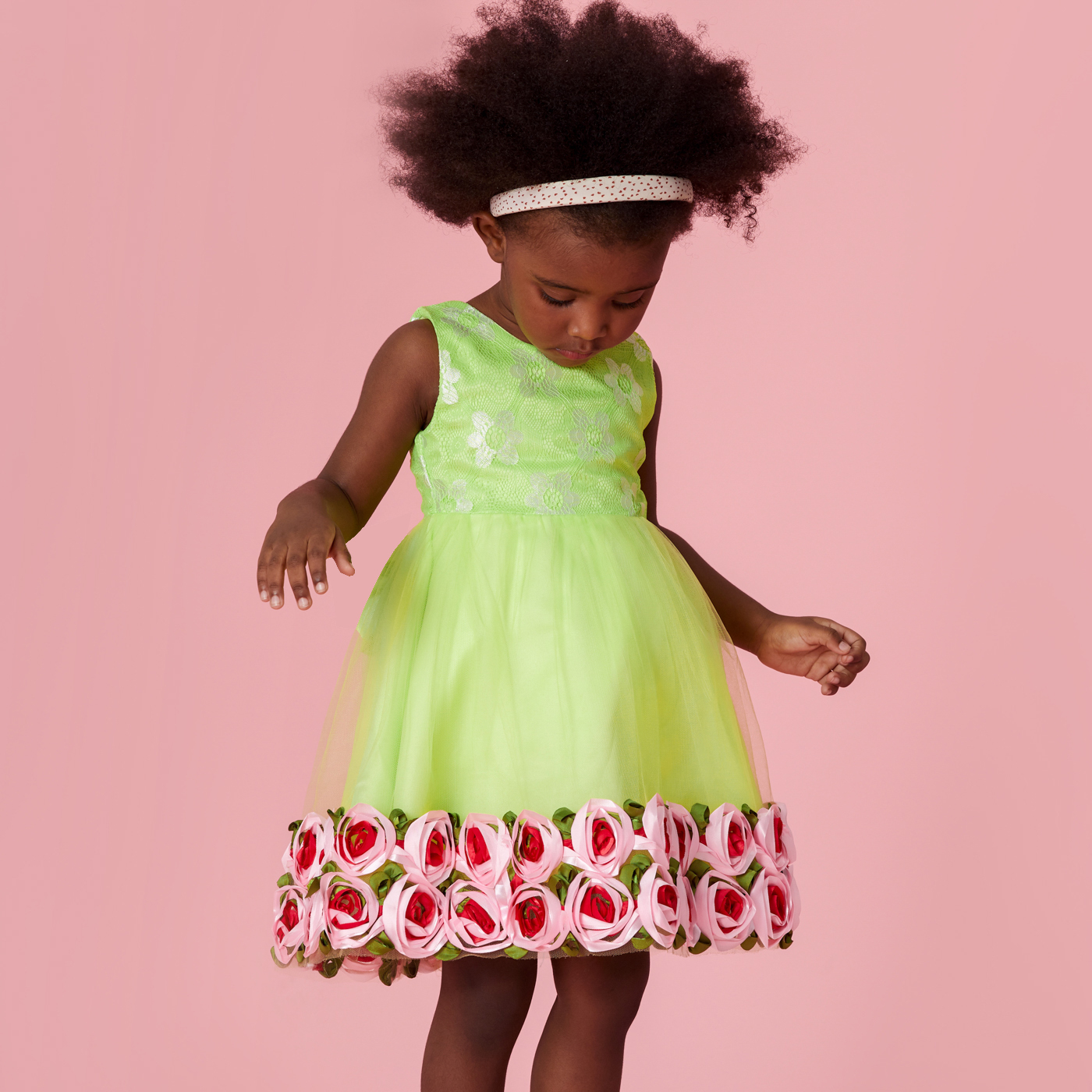 

Baby / Toddler Floral Sleeveless Party Dress