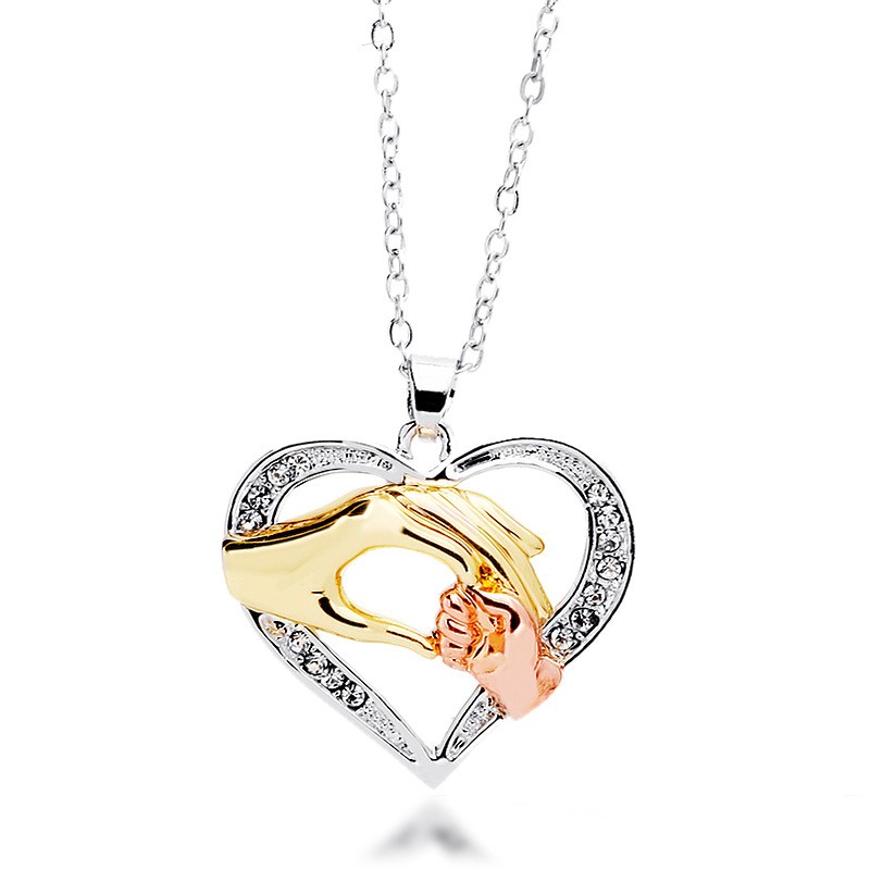 

Mother's Day Mother And Children Hands Pendant Necklace Gifts