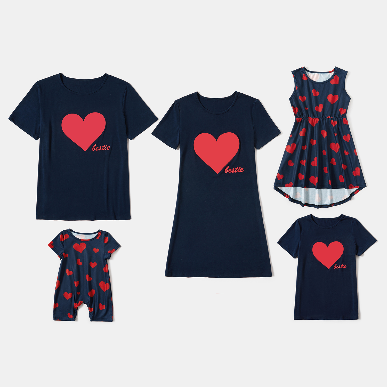 

Love Print Family Matching Sets
