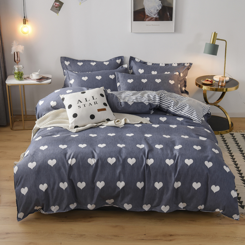 

4-PCS Heart Cover Set Bedding Sets Comfort Cover Pillow Cases
