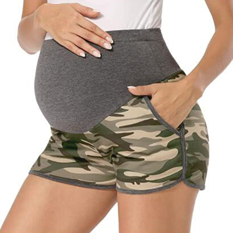 

Maternity casual Camouflage full print Dark Grey Casual pants