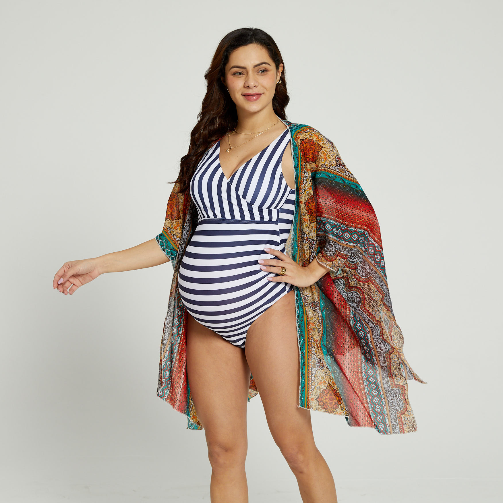 

Pretty Maternity Beach blouse