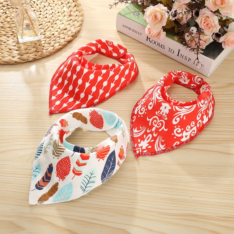 

3PCS Baby Bibs Cartoon Cute Cotton Infant Saliva Bibs Cute Baby Towel Infant Stuff