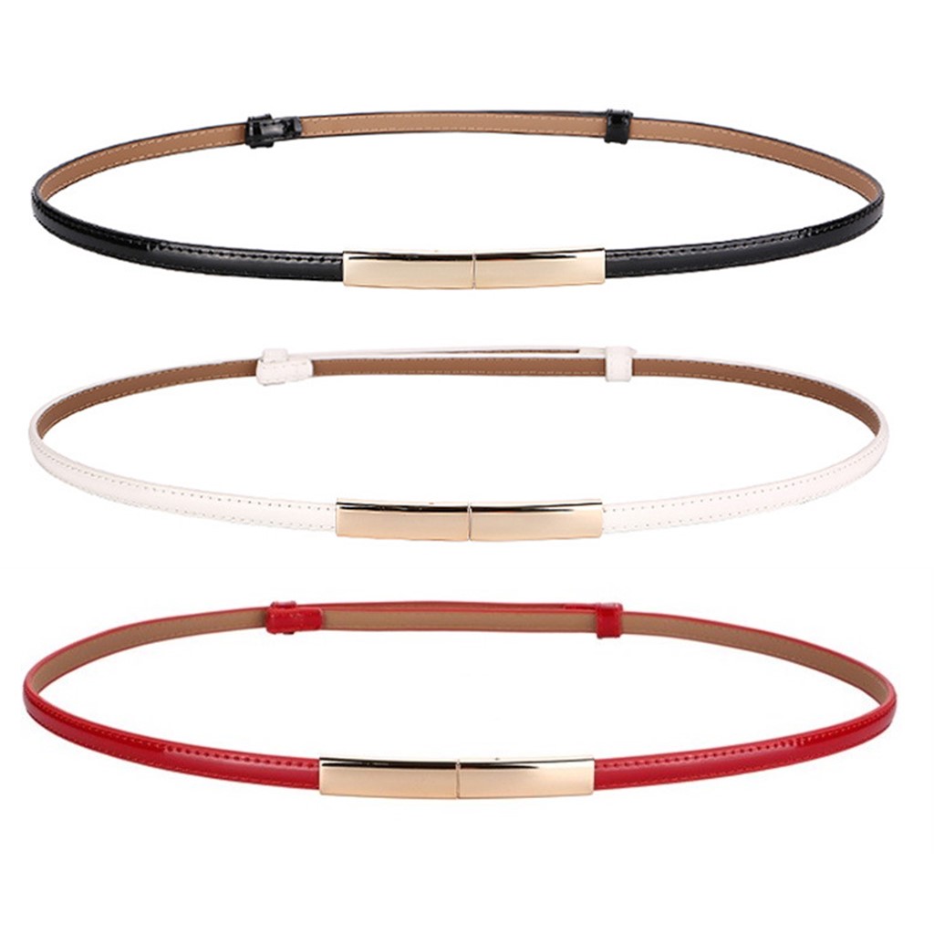 

Metal Belt for Women Lady Strap Female Pin Buckle Belts Ladies Thin Belt Thin Belt Hook