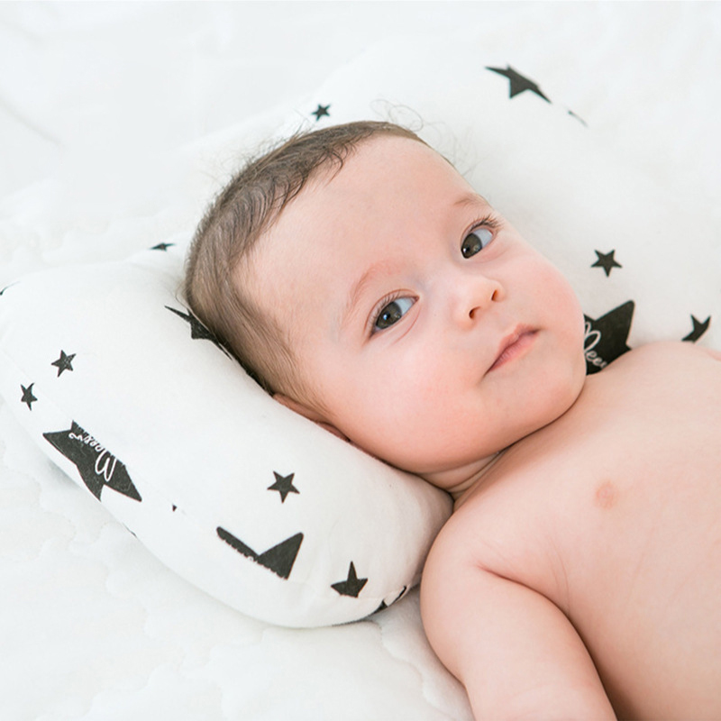 

Cotton Cartoon Stereotyped Baby Pillow Anti-eccentric Head Newborn Baby Pillow Four Seasons Universal Children Stereotyped Pillow