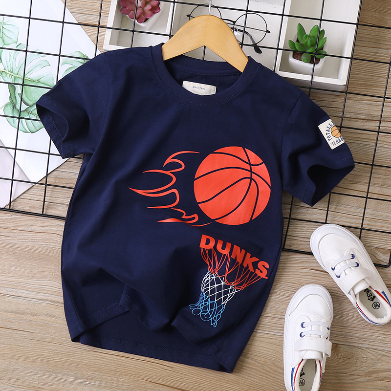 

Basketball Print Athleisure Tee for Toddlers / Kids