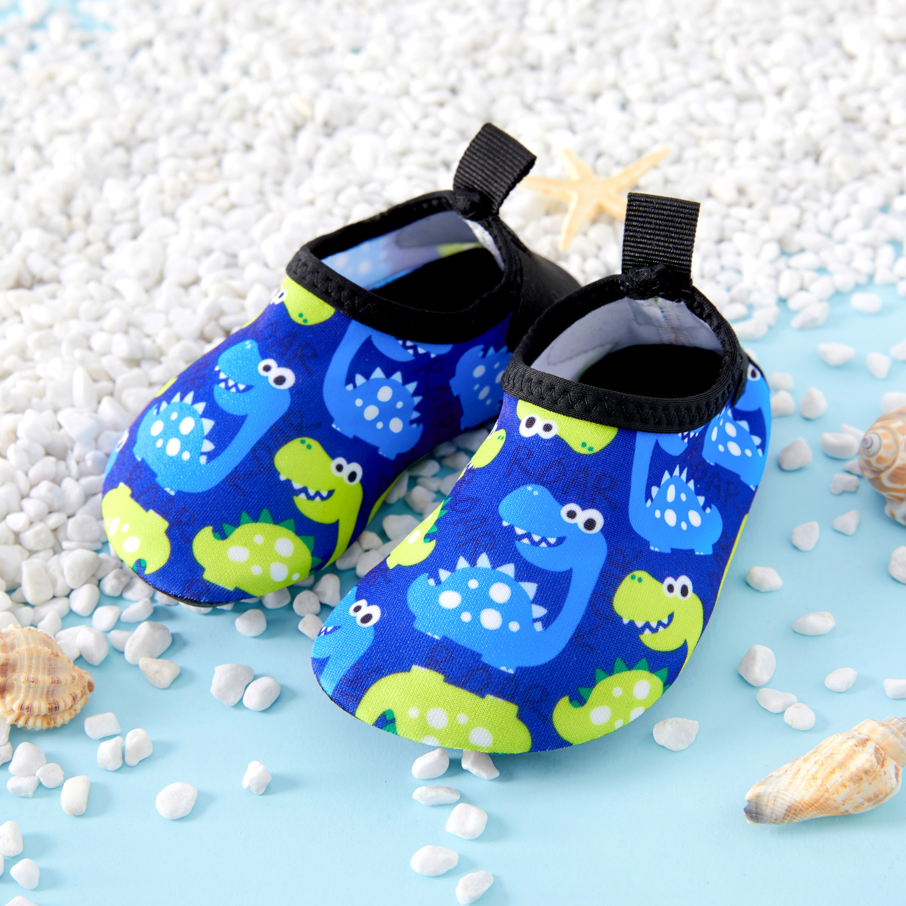 

Cute Dinosaur Print Athletic Beach Water Shoes for Toddlers / Kids