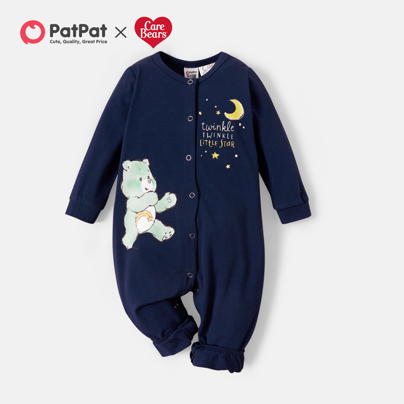 

Care Bears Baby Boy Cotton Long-sleeve Twinkle Jumpsuit/One Piece