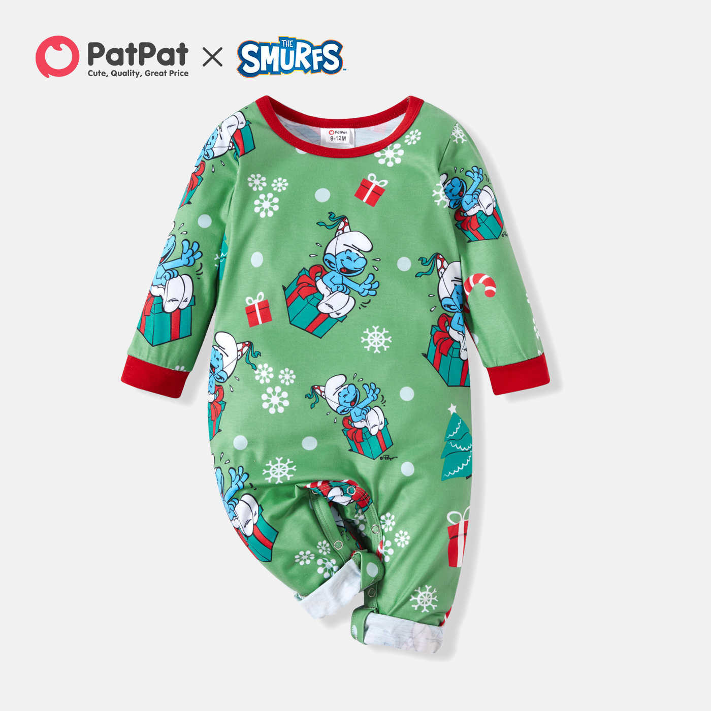 

Smurfs Baby Boy Christmas Gift Box Romper/One Piece