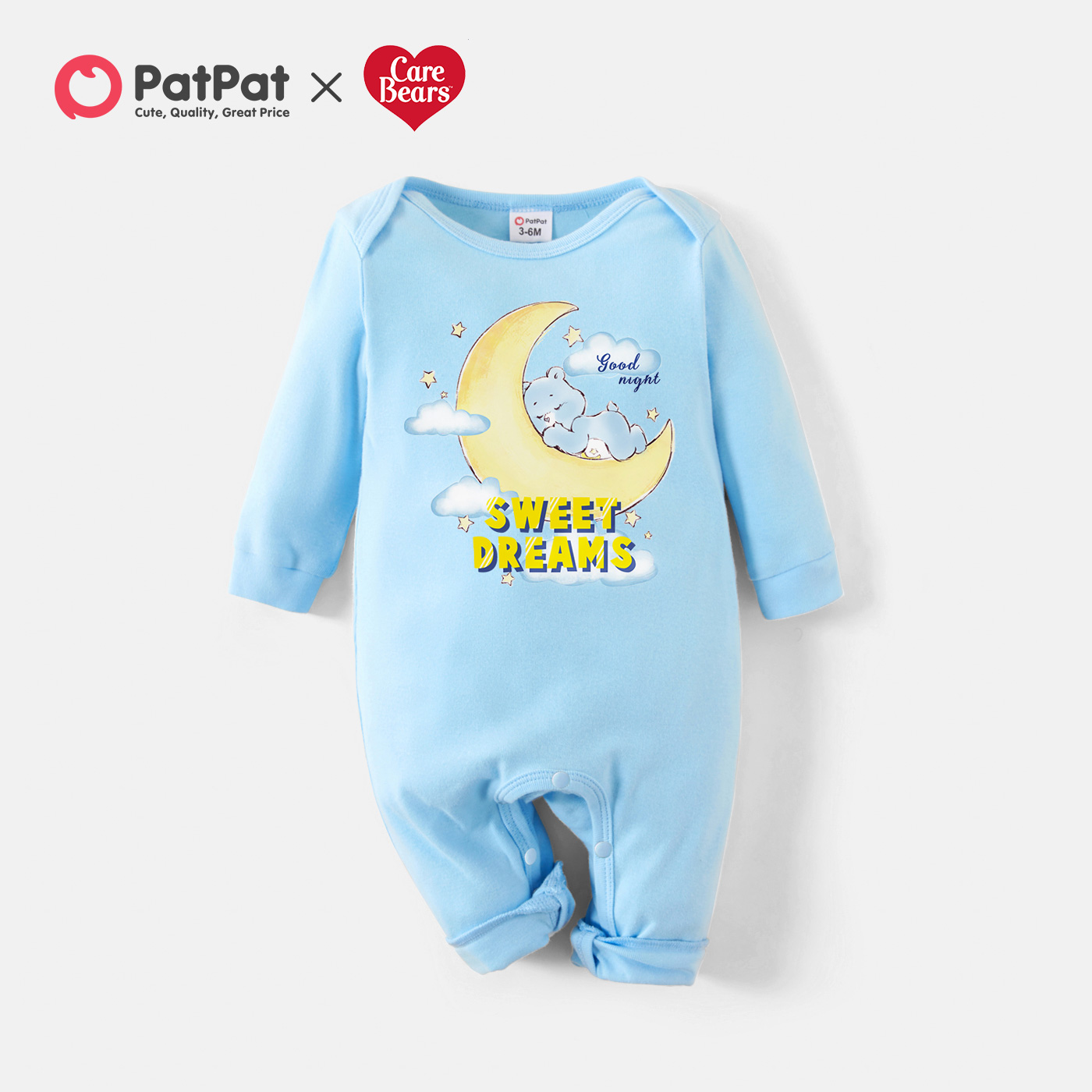 

Care Bears Baby Boy/Girl Sweet Dreams 100% Cotton One Piece