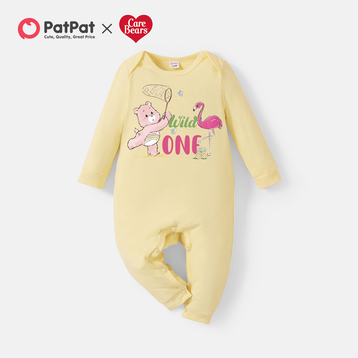 

Care Bears Baby Boy/Girl Flamingo Cotton Jumpsuit