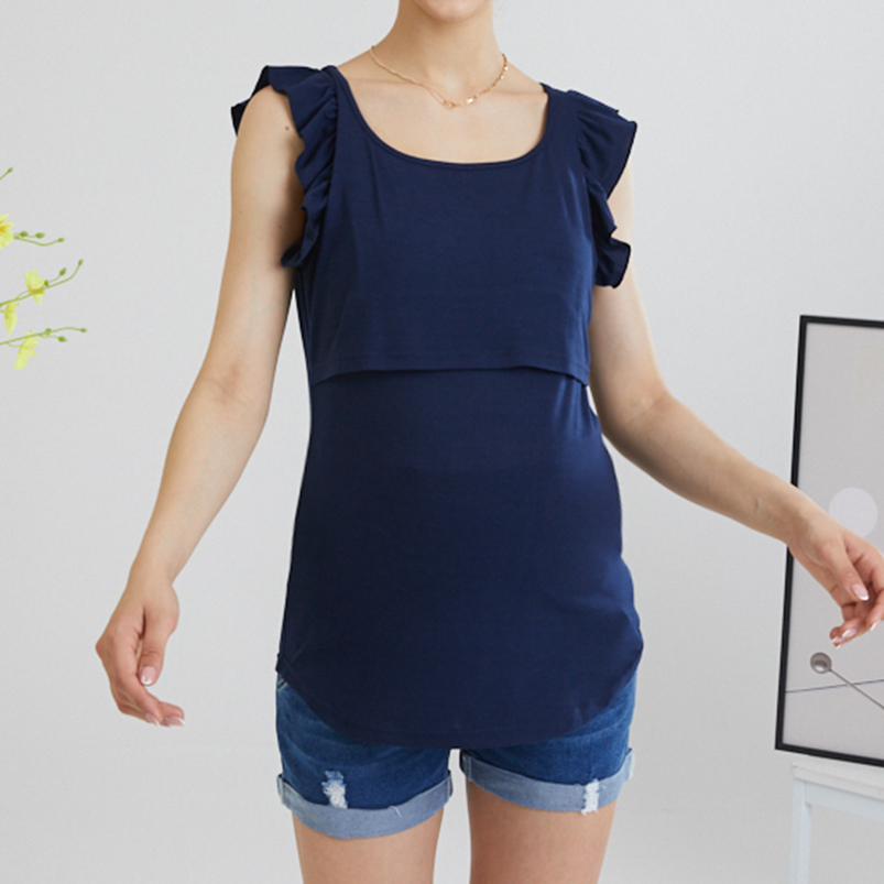 

Nursing casual Print Square neck Nursing Tank
