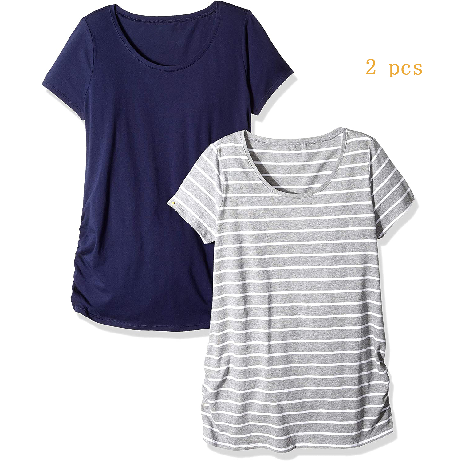 

Maternity casual Print Round collar Short Sleeve T-shirt 2 pieces