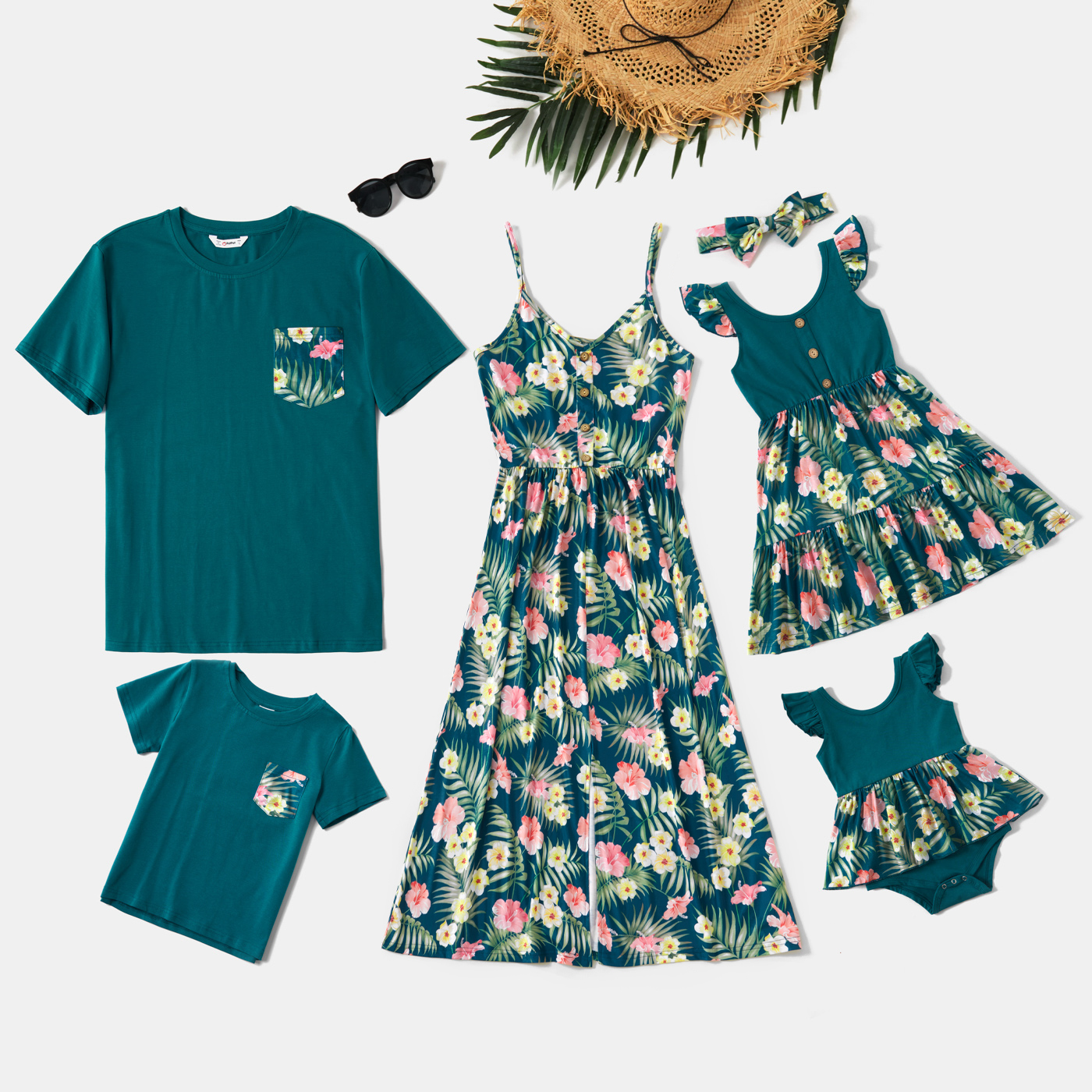 

Floral Print Family Matching Sets